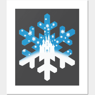 Snowflakes within Snowflake Posters and Art